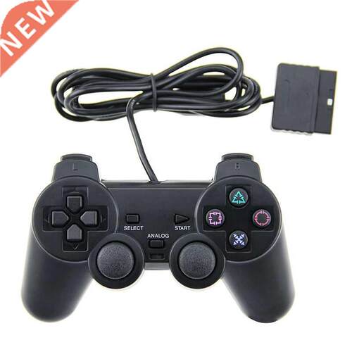 For PS2 Wired Game Controller Gamepad Double Vibration Clear