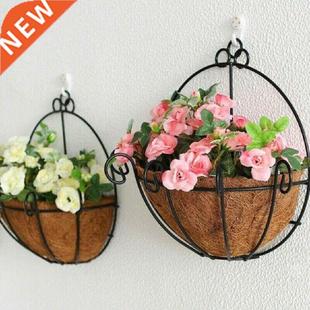 1x Garden Plant Pot Basket Wall Hanging Plant Pot Half
