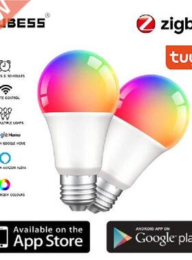 Zigbee Tuya WiFi RGB E27 LED Smart Light Bulb Colour