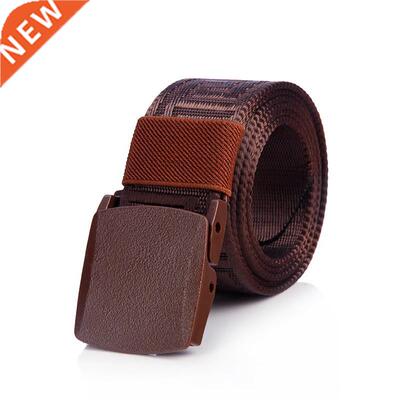 Outdoor Mens POM Buckle Quick Drying Belts Breathable Nylon
