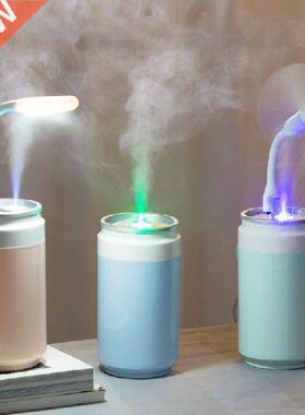 Portable Mini Air Humidifier with Fan Night Light Water