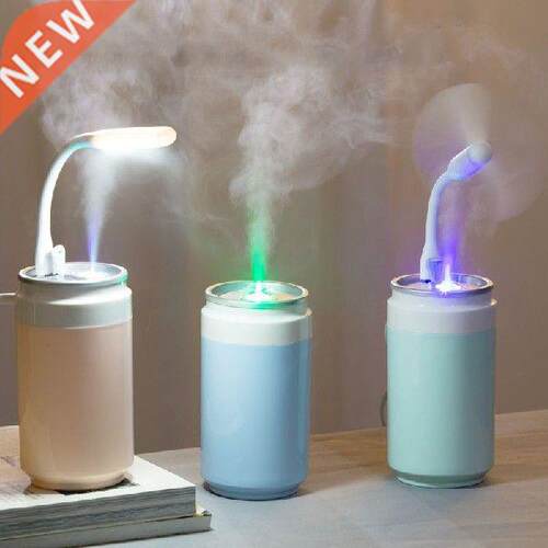 Portable Mini Air Humidifier with Fan Night Light Water