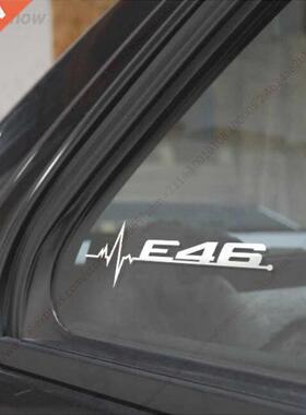 Black White Car Sticker Windows Door Decal Styling For BMW E
