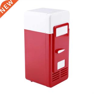 USB Mini Fridge Refrigerator with LED Light Fridge Beverage