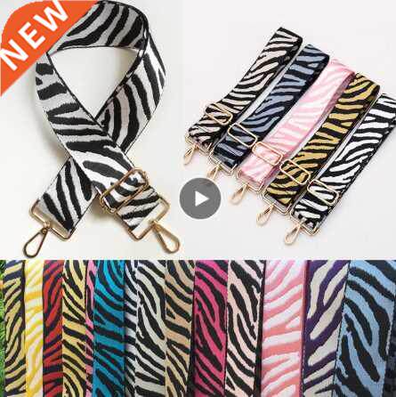 Zebra Pattern Bag Strap Women Handbag Belt Wide oulder Bag