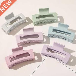 Vintage Hair Clips for Women Simple Claw Clip Blue Frosted B