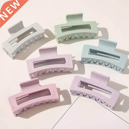 Vintage Hair Clips for Women Simple Claw Clip Blue Frosted B