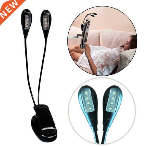 8 LED Book Reading Table Lamp Super Bright Goosenecks Clip-o