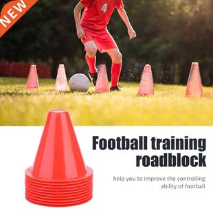 10pcs Soccer Training Cone Football Barriers Plastic Marker