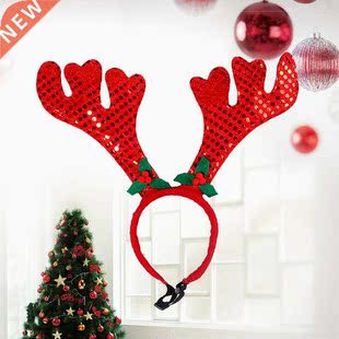 Antlers Headband Headdress Christmas Head Costume Accessory