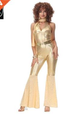 Halloween gilded disco dance suit bar festival concert jumps