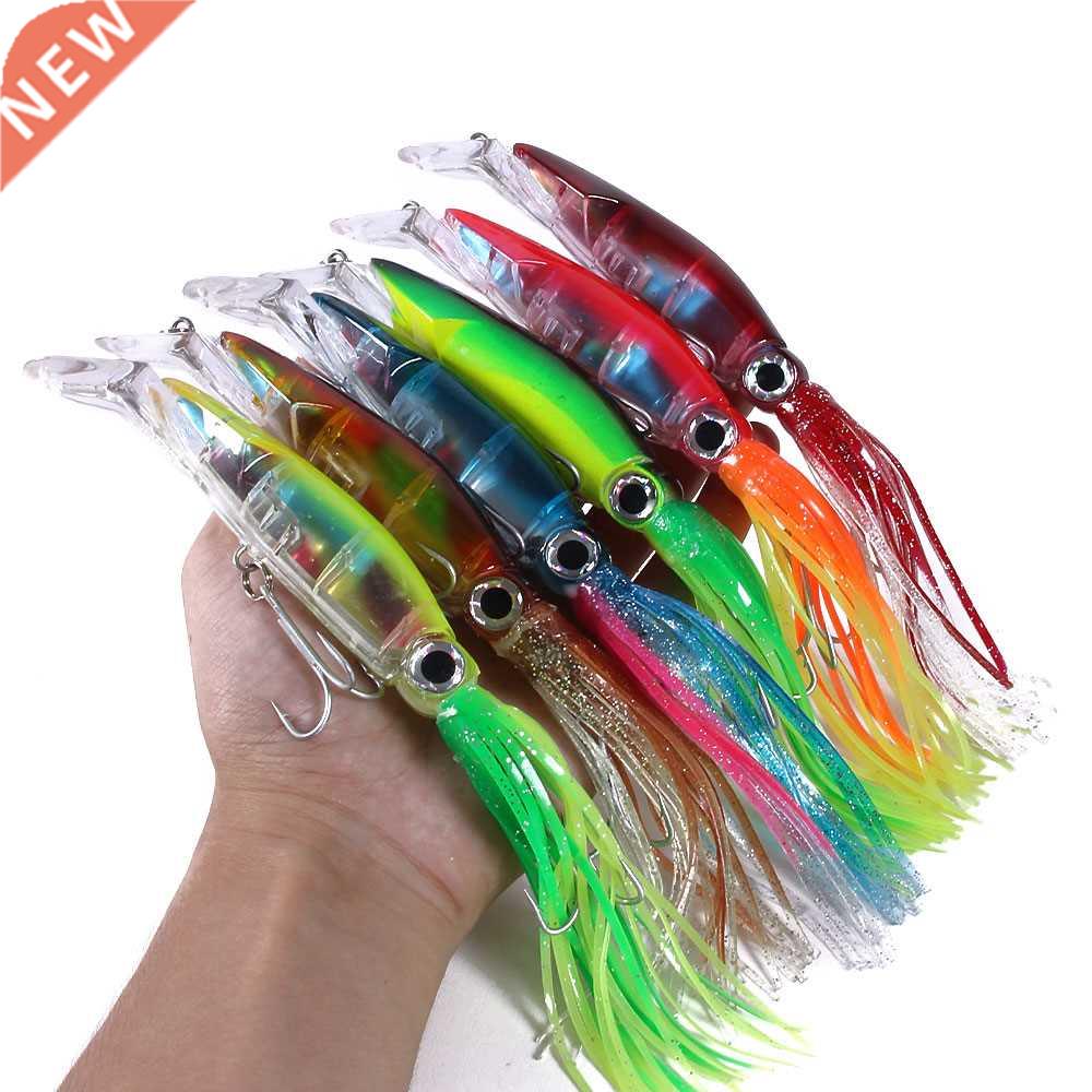 1pcs Hrd Fishing Lure Fish Bit 40g 6 Color Squid High Crb