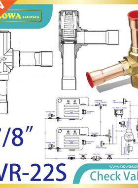 7/8'' right Angle one way valve installed in discharge line