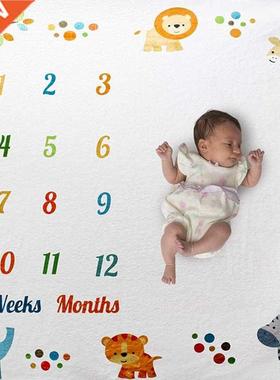 Baby Photography Props Infant Milestone Background Blanket N