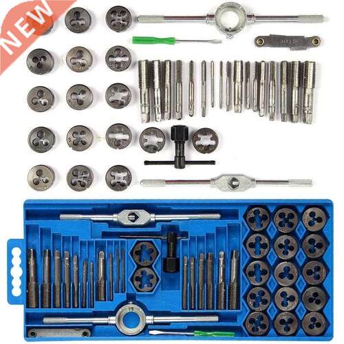 40PCS Professional Metric Tap Wrench And Die Set Cuts M3-M12