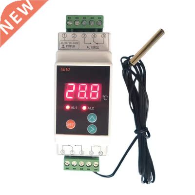 AC 90~260V Din Rail Thermostat 2 Way Relay Output Temperatur