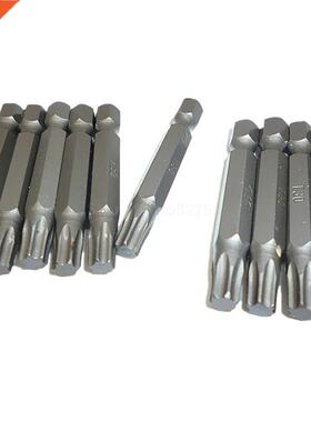 10pcs Drll Bts Torx T30 nsert Bt 50mm Hex Screw Drver B