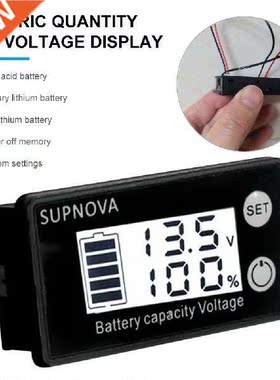 Battery Capacity Indicator DC 7-68V Lead Acid Lithium
