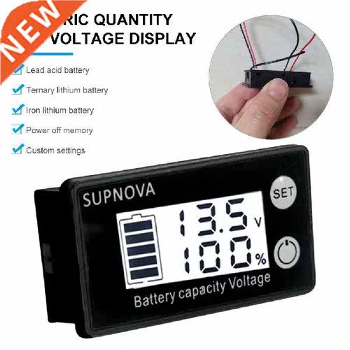 Battery Capacity Indicator DC 7-68V Lead Acid Lithium