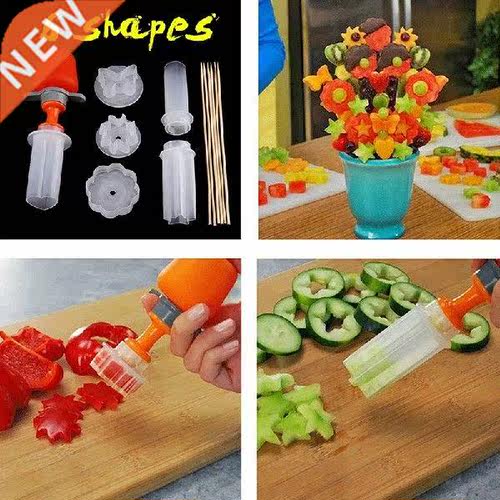 1set Fruit Cake Cutting Vegetable  Push Pop Shaper