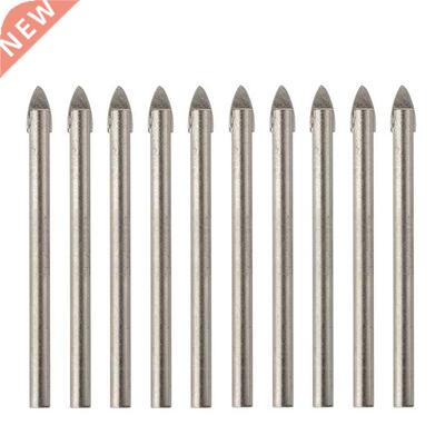 10Pcs 6mm Cross Tile Drill Bits Tungsten Carbide Wood Cerami
