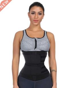Double Belt Latex Waist Trainer Body Shapers Slimming Belt