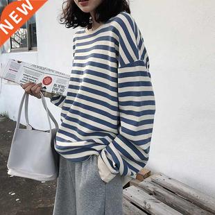 Hoodies Women Harajuku Gothic stripe cotton Hoodie Clothes 2