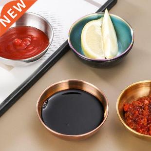 Round Stainless Steel Seasoning Di Hot Pot Dipping Bowl