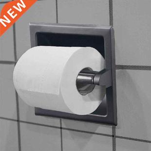 Wall Recessed Toilet Paper Holder Practical Roll Tissue