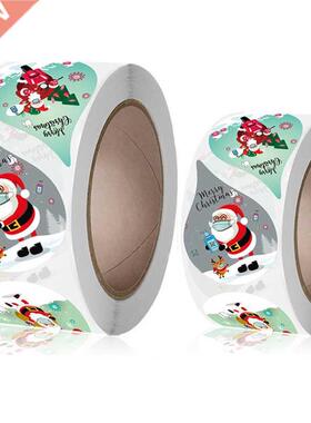 New Merry Christmas Holiday Decoration Santa Sticker Sticker