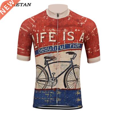 funny cycling jesey blue ed men summe shot sleeve clothi