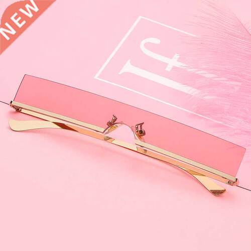Fashion Half Frame Small Rectangle Glasses Women Brand Desi