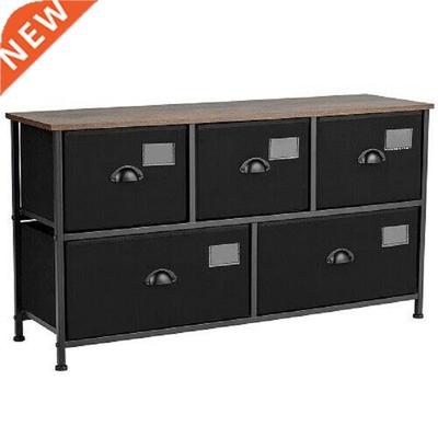 Costway 5-Drawer Dresser Storage Organizer Chest Fabric