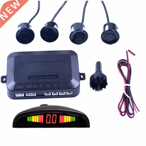 Car LED Parking Sensor 4 kit Display Reverse Backup Radar Mo