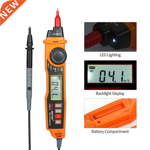 PEAKMETER PM8211 Handheld Digital Multimeter Backlight LCD D