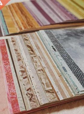 150 Pcs Rainbow Color Texture Background Craft Paper Collage