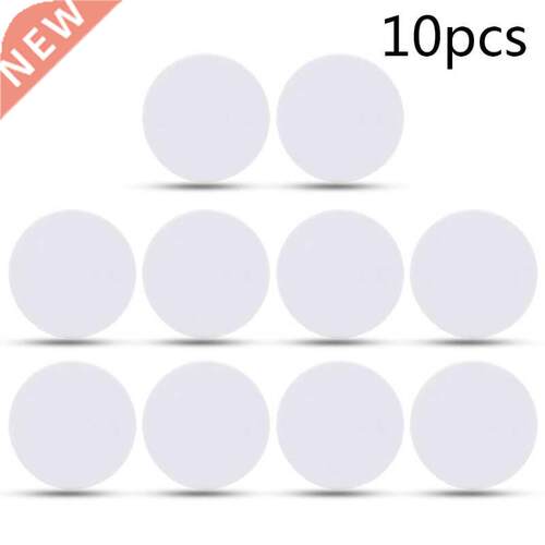 10pcs 25mm Waterproof Coin Shape Cards Rewritable Blank Whit