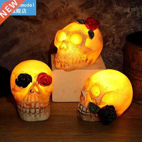 Resin Skull Statues Ornaments Crafts Figurines Model Sculptu