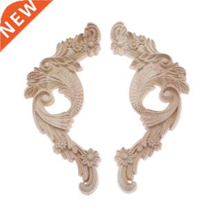 1 Pairs Left&Right Unique European Unpainted Wood Carved