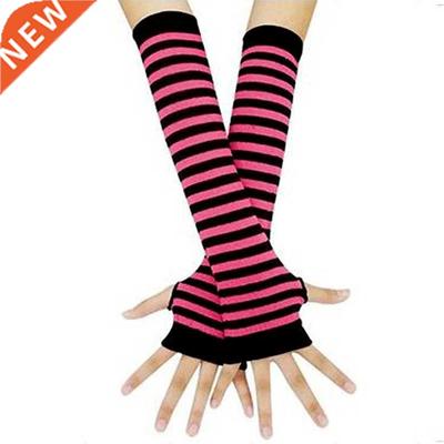 Fingerless Gloves Arm Sleeve Anime Women Fishnet Sports Emo
