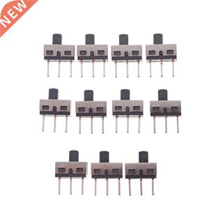 10Pcs SS12D10 toggle switch 3Pins straight feet 1P2T handle