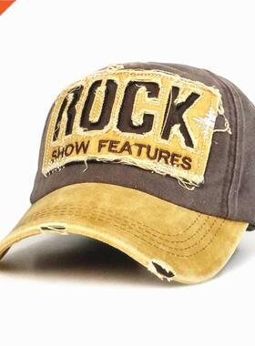 New Men and Women Frayed Old Baseball Cap Washed Cotton Pea