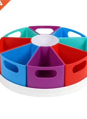 360° Rotating Desktop Organizer with 8 Compartments Spin