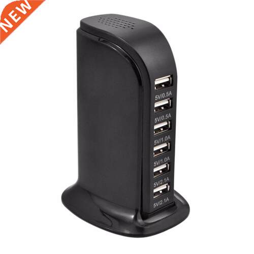 Mini USB Charger 6 Port Travel Desktop Charger Charging Stat