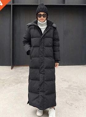 X-long Women's Down Parka Female Coat Loose Hooded Long Wint