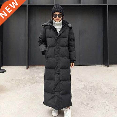 X-long Women's Down Parka Female Coat Loose Hooded Long Wint