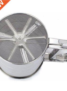 Stainless Steel Handheld Flour Sieve Cup Powder Sieve Mesh