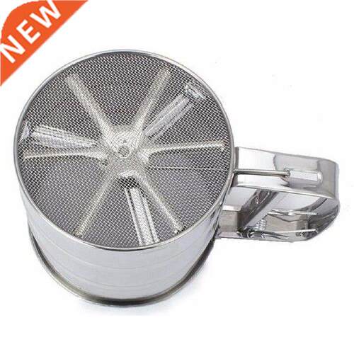 Stainless Steel Handheld Flour Sieve Cup Powder Sieve Mesh