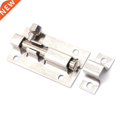 2pcs 2 Inch Length Door Latch Sliding Lock Barrel Bolt Silve