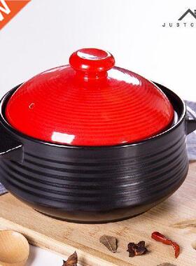 Soup ceramic earthen pot heat-resistant casseroles saucepan